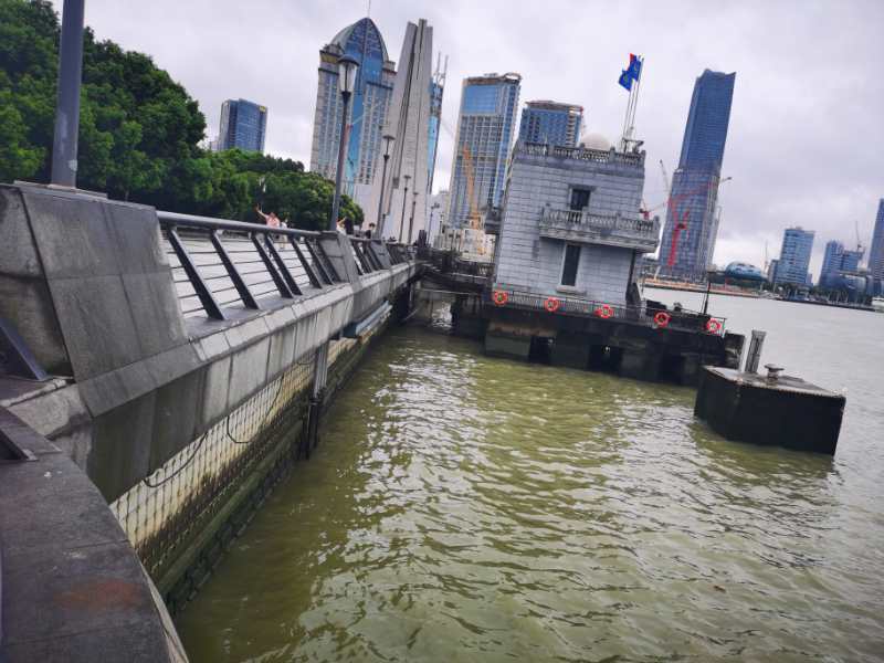 当前外滩水位.市防汛办供图